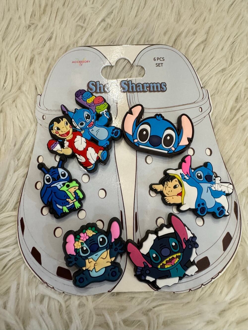 Lilo & Stitch Disney shoes charm set of 6 kawaii